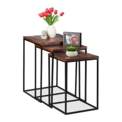 Tables Gigogne Carrées Jeu De 3 -Reflet Maison 37dda06a99c34d1a91ea2694af231de3