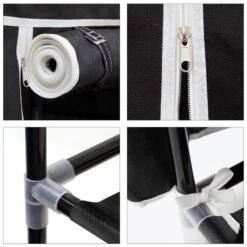 1xArmoire à Chaussures En Tissu Pliante -Reflet Maison 3a977f9b20e34dc38b89ec6896fbaeee