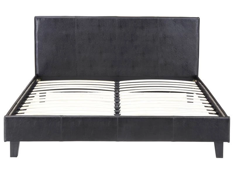 Lit Lina - 140 X 190 Cm - Noir 2 Lit Lina - 140 X 190 Cm - Noir – Image 2