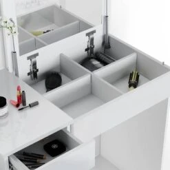 Coiffeuse Lotos Blanc -Reflet Maison 41fb02ec56014b1fb03e31bf466b1bb6