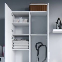Armoire Multifonction Ingo Blanche -Reflet Maison 4514574a9a2940b9beaafc4735c971f7