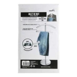 Valet De Nuit En Métal Argenté -Reflet Maison 4b99e2219c674cbd8738cd88fd7e8326