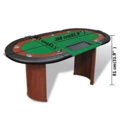 VIDAXL Table De Poker -Reflet Maison 4c33fae8305d4a76bde350152b92c75e