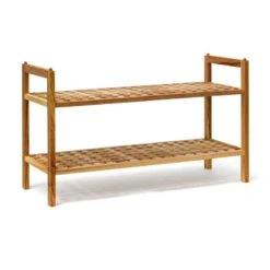 2x Étagères à Chaussures Armoire Noyer -Reflet Maison 4df9cb31d5664935b3e63e650ad211a2