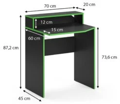 Bureau Ordinateur Kron 70cm Noir/vert -Reflet Maison 4eaf1010fb4e4bdca7af5c252d4164eb.cropped 65 139 887 773.processed