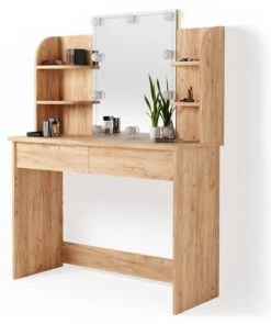 Coiffeuse Charlotte Blanc/sonoma & LED -Reflet Maison 4f9265ed8d254689b9798bf988a102b1.cropped 145 39 787 940.processed