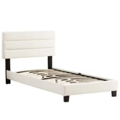 Lit Simple FLORIDA 90x190 Cm -Reflet Maison 4fbfbf4dae1a42d6b6550e11d7585349