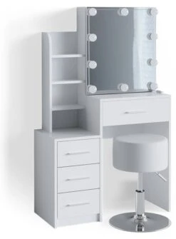 Coiffeuse Conrada Blanc & LED