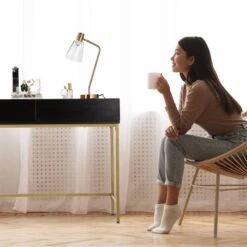 Table De Console Doré Noir -Reflet Maison 51431fe0205b48d7b3f5586895e35e8e