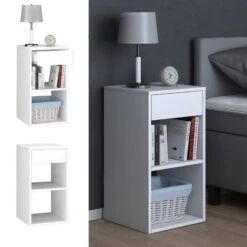 Table De Chevet Dany Blanc -Reflet Maison 51c72850601940ab89522ae6b2f31af2