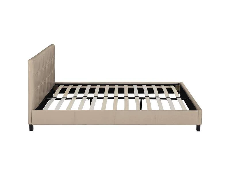 Lit Julia - 140 X 190 Cm - Taupe 3 Lit Julia - 140 X 190 Cm - Taupe – Image 3