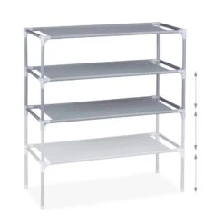 Étagère à Chaussures 4 Niveaux -Reflet Maison 53522f43d0294eaba9cf241001141b0f