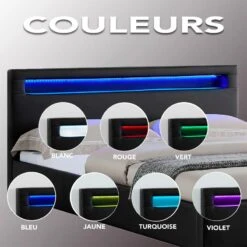 Lit Simple MIRANDO 120x190 Cm -Reflet Maison 535a26abf6a74d48a1a5d98dfacba79f