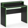Bureau Ordinateur Kron 100cm Noir/vert