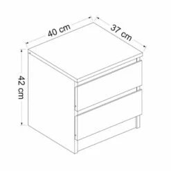 Table De Chevet Fuglebjerg à 2 Tiroirs -Reflet Maison 58a0efa0ff0b4baa9a3c3c7e86c6fdd4
