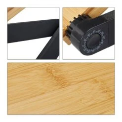 Support à Ordinateur Portable Bambou Alu -Reflet Maison 5c47774cea85415aa666e40d1a55eeed