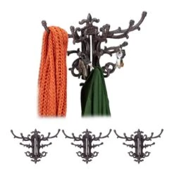 Garderobe Murale Vintage Lot De 4 Blanc -Reflet Maison 5c83edaf3f4c4bc89d97fa667148f45b