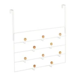 Porte-manteau Porte 10 Crochets Blanc