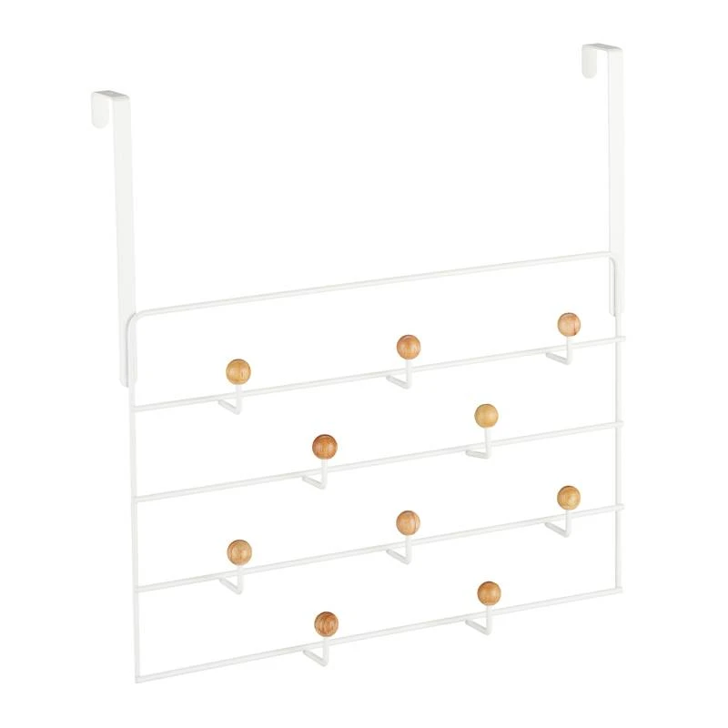 Porte-manteau Porte 10 Crochets Blanc 1 Porte-manteau Porte 10 Crochets Blanc