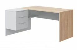 Bureau D'angle Bicolore L145 X P108 Cm