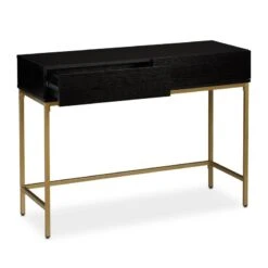 Table De Console Doré Noir -Reflet Maison 5ed461891b6f4f2caeafeb811d452c16