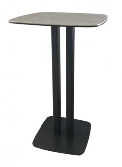 Table 60x60cm Céramique Pied Métal SIGMA