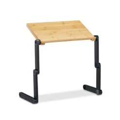 Support à Ordinateur Portable Bambou Alu -Reflet Maison 66352aeb06e54427ad54a1107c64e615