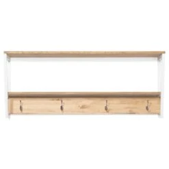 Étagère Polyg. Portemanteau 120cm Blanc -Reflet Maison 6671881bd0e244a69b41fa26876b5979