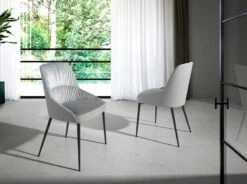 Chaise à Manger Velours Et Similicuir. -Reflet Maison 66afb4a3de944ac397118e6308265920