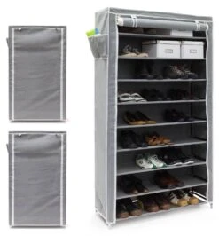 3x Meubles à Chaussures Anthracite