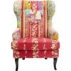 Fauteuil Wing Patchwork