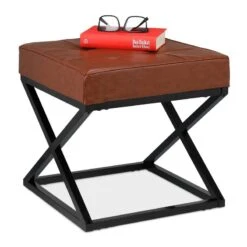 Tabouret En Similicuir -Reflet Maison 6eebb8951d2f4c5bb8962547ea254eb1