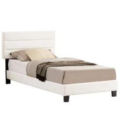 Lit Simple FLORIDA 90x190 Cm -Reflet Maison 6fe59502050441f6bc2dba555f617720