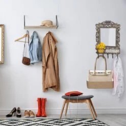 Porte-manteaux Mural Patères 5 Crochets -Reflet Maison 7362c5d07c664f86ac37a5d3dff3aa10