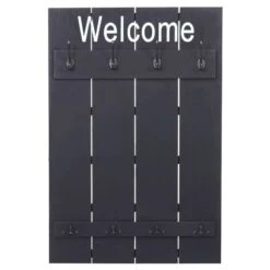 Vestaire Murale HWC-C89 Welcome Shabby -Reflet Maison 7d2cbec249874557bcabb235484fbad7