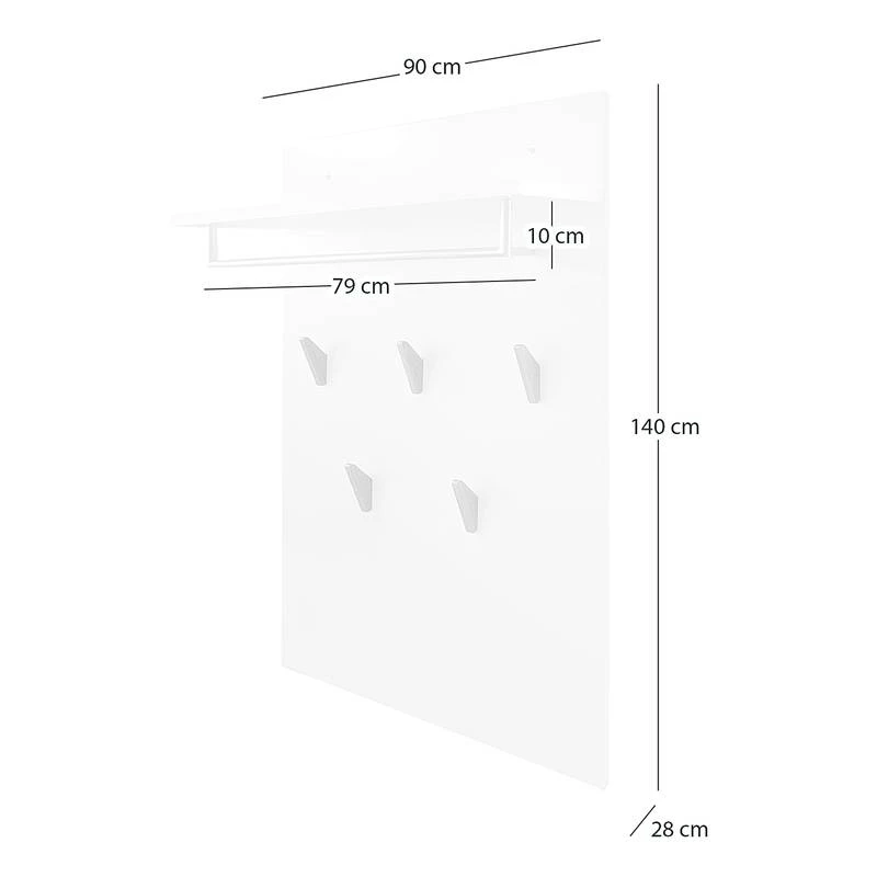 Porte-manteau Mural LINDHOLM à étagère 15 Porte-manteau Mural LINDHOLM à étagère – Image 15