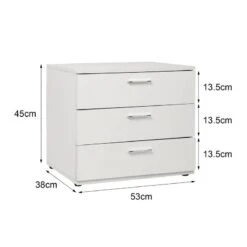 Table De Nuit 53x45x38cm Noir -Reflet Maison 80b47a231d3647488cf9dcbc2b0bc569