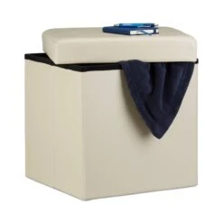 Tabouret Pliant Similicuir -Reflet Maison 84720c6be594460f971e8950a3f8c895