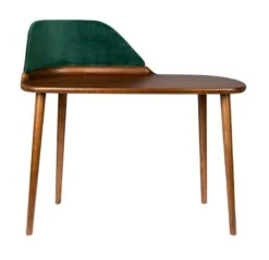 Bureau En Bois Et Velours Vert Forêt