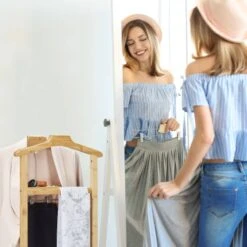 Valet De Chambre à Roulettes -Reflet Maison 8d0e1ac49cd4498c99591972793ad557