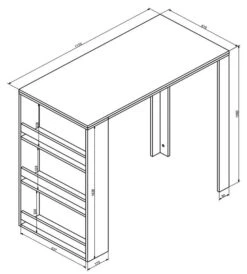 Table De Bar 117cm Blanche -Reflet Maison 8ed1e8bfaf5f40c5ae45bb4e6518f2d0.cropped 50 8 893 992.processed