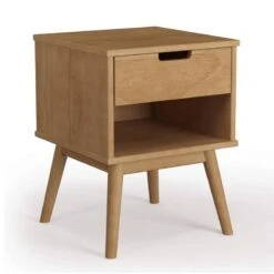 Table Chevet Bali 1 Tiroir, Bois Massif