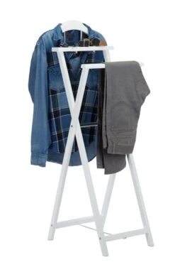 Nouvelles versions 7 Valet De Chambre Blanc Pliable