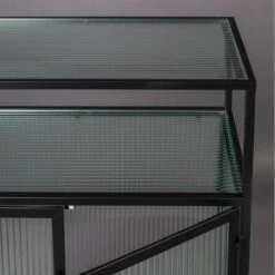 Vitrine 2 Portes Métal Et Verre Trempé -Reflet Maison 9063fd63c7194614b2afc2c8ddbd6bdf