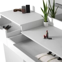 Coiffeuse Little Lilli Blanc Brillant -Reflet Maison 923726d336da4722a38bd2e5255b00ea