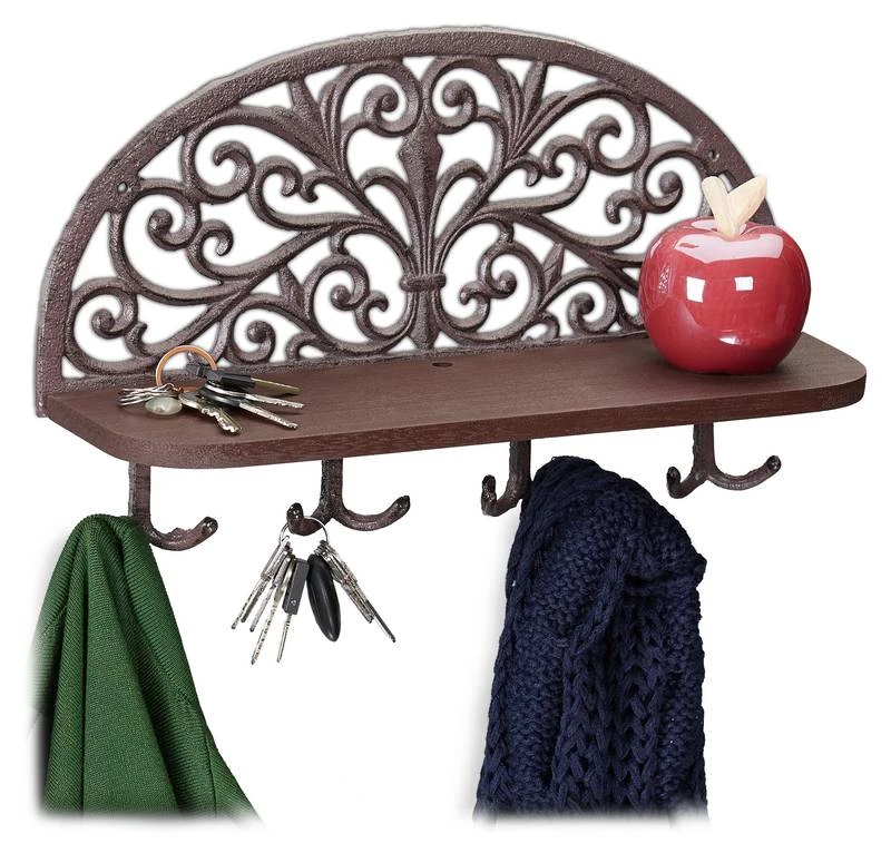 Porte-manteaux Mural étagère 1 Porte-manteaux Mural étagère