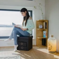 Tabouret De Rangement Carré Pliant -Reflet Maison 94aeffdaaeaf40bd8d9a6b07b28ed9e4