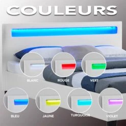 Lit Double PINOT 140x190 Cm -Reflet Maison 9583f24a217648cc9bb1aa3f1f27ce2d