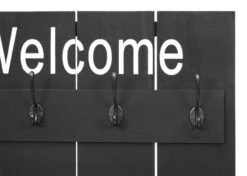 Vestaire Murale HWC-C89 Welcome Shabby -Reflet Maison 987ddb4f450543ed91e53b2065c52297