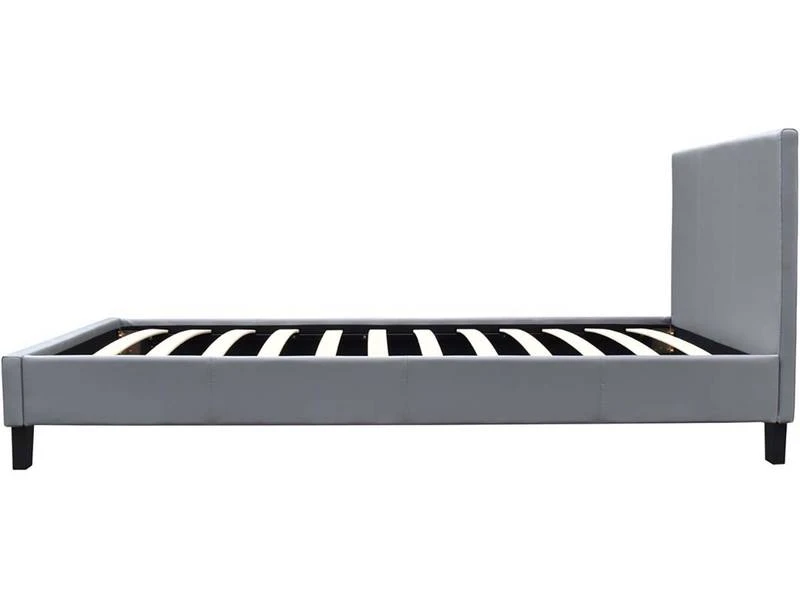 Lit Lina - 90 X 190 Cm - Gris Clair 3 Lit Lina - 90 X 190 Cm - Gris Clair â Image 3